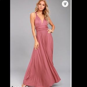 Lulus Rusty Rose Dress